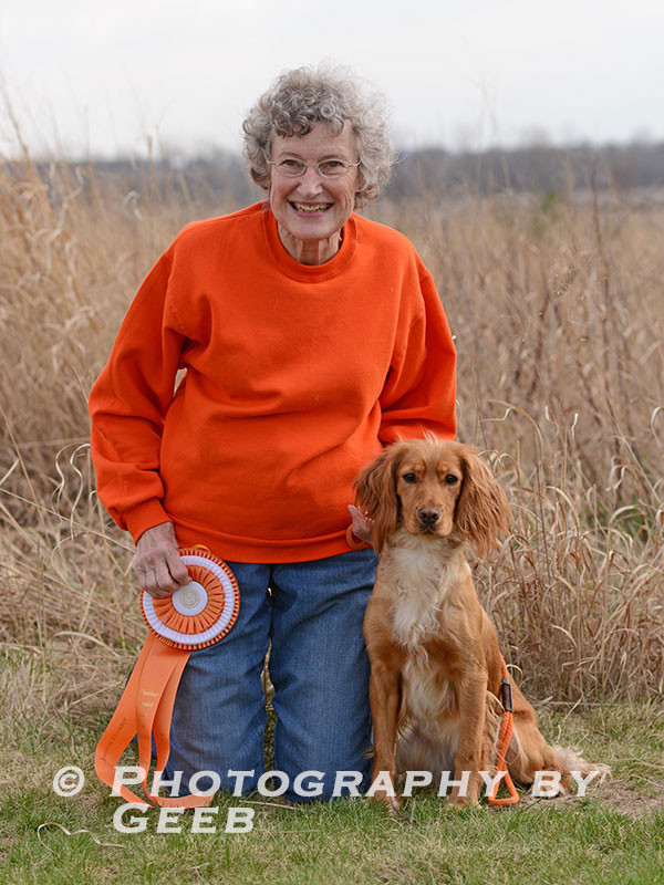 Janet Syberg and Peggy with their Jr ribbon